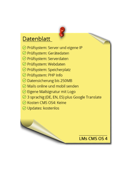 LMs CMS OS4 - Datenblatt