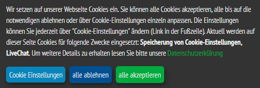 Cookie Infobanner